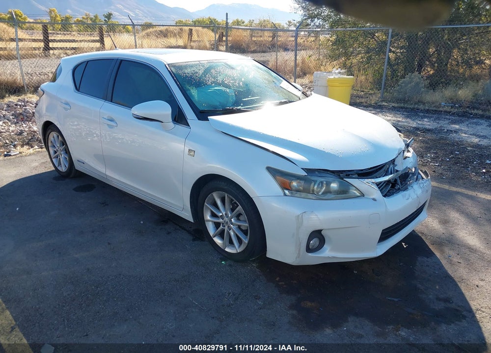 2012 LEXUS CT 200H PREMIUM VIN: JTHKD5BH0C2058193