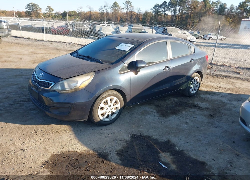 2012 KIA RIO EX VIN: KNADN4A32C6063635