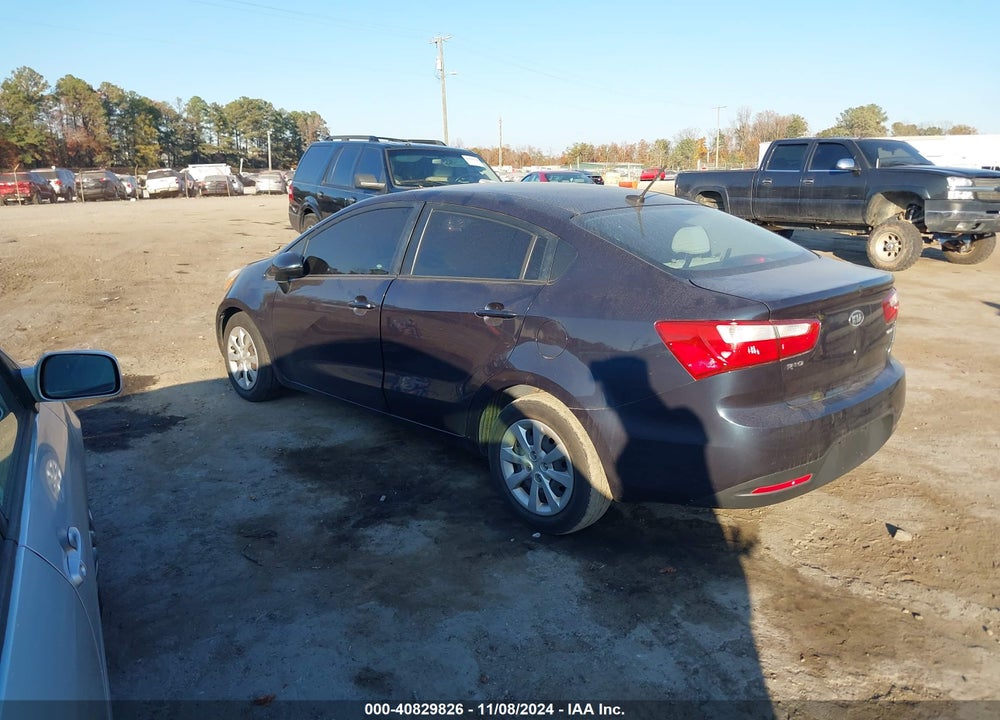 2012 KIA RIO EX VIN: KNADN4A32C6063635