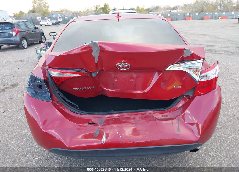 2016 TOYOTA COROLLA L/LE/LE PLS/PRM/S/S PLS VIN: 2T1BURHE9GC636434