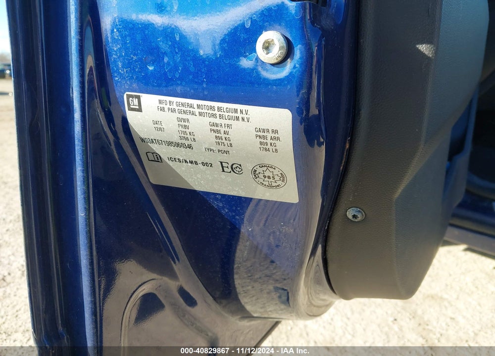 2008 SATURN ASTRA XR VIN: W08AT671985060346