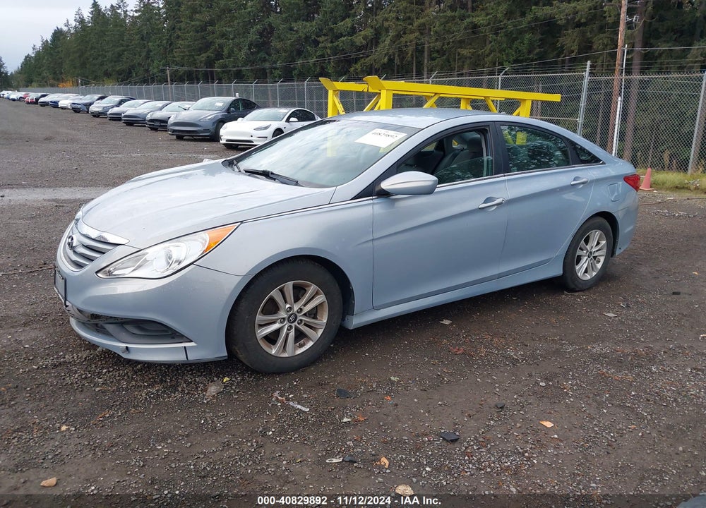 2014 HYUNDAI SONATA GLS VIN: 5NPEB4AC7EH862612
