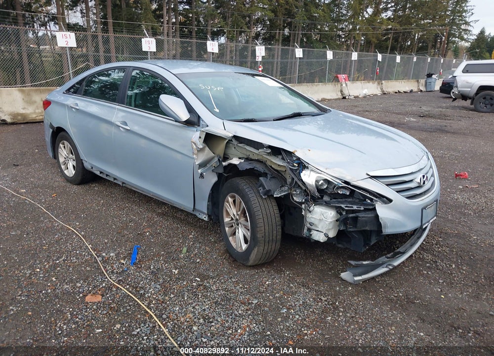 2014 HYUNDAI SONATA GLS VIN: 5NPEB4AC7EH862612
