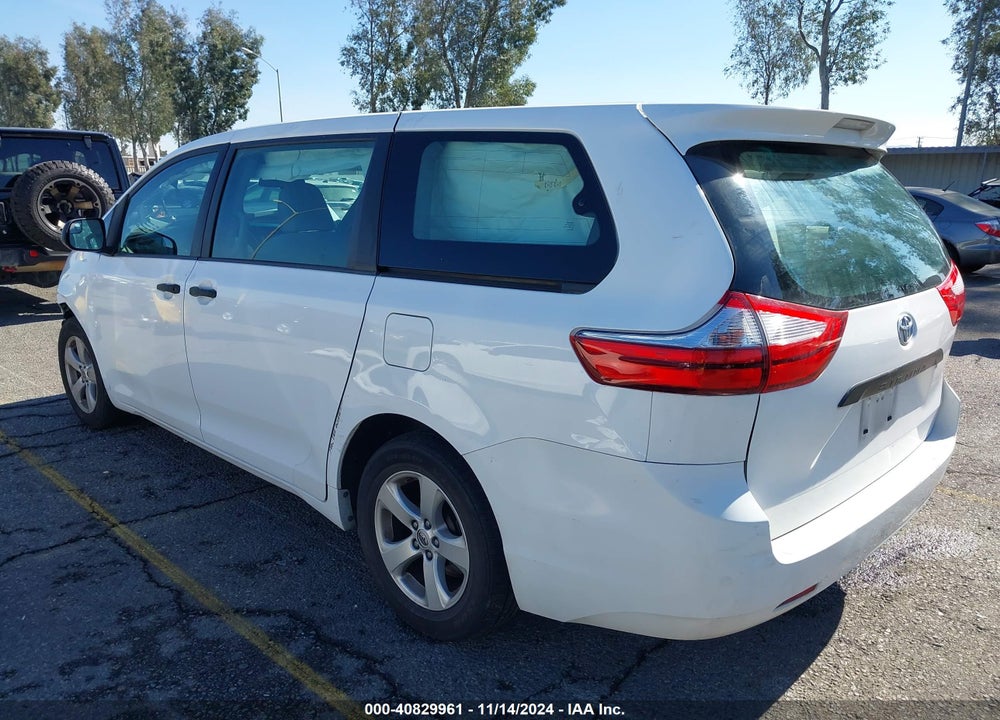 2017 TOYOTA SIENNA L 7 PASSENGER VIN: 5TDZZ3DC3HS870546