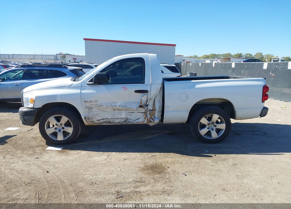 2008 DODGE RAM 1500 ST/SXT VIN: 1D7HA16K38J175014