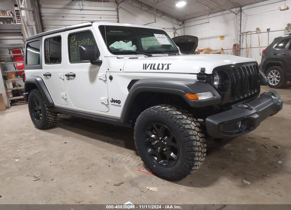 2022 JEEP WRANGLER UNLIMITED WILLYS SPORT 4X4 VIN: 1C4HJXDG1NW141499