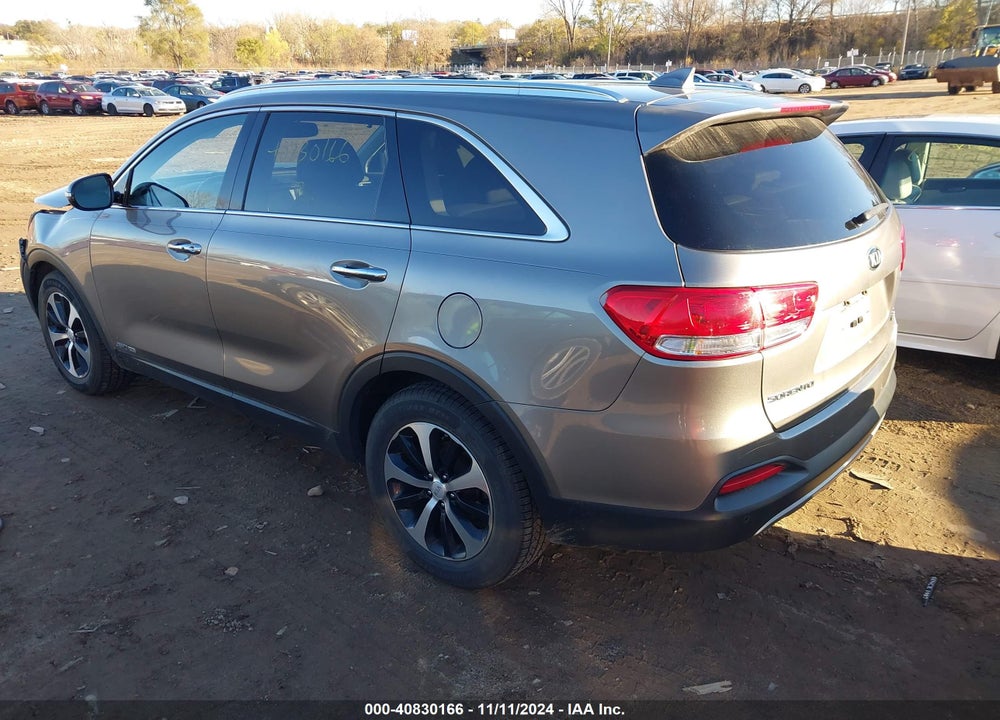 2016 KIA SORENTO 3.3L EX VIN: 5XYPHDA59GG161847