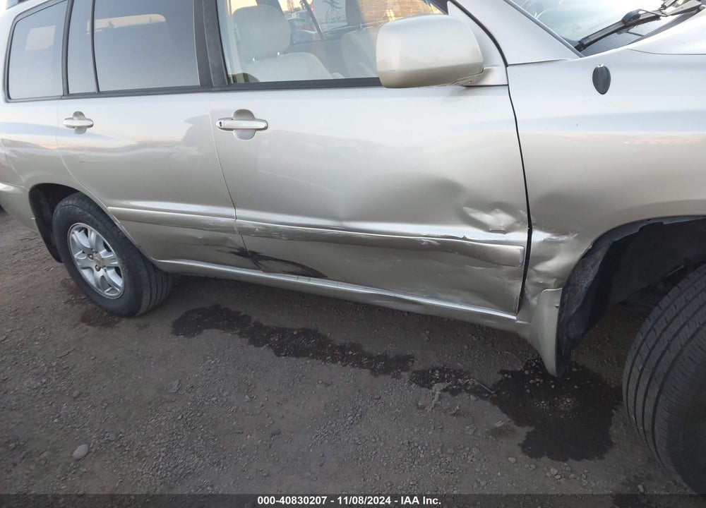 2002 TOYOTA HIGHLANDER V6 VIN: JTEGF21A820067301