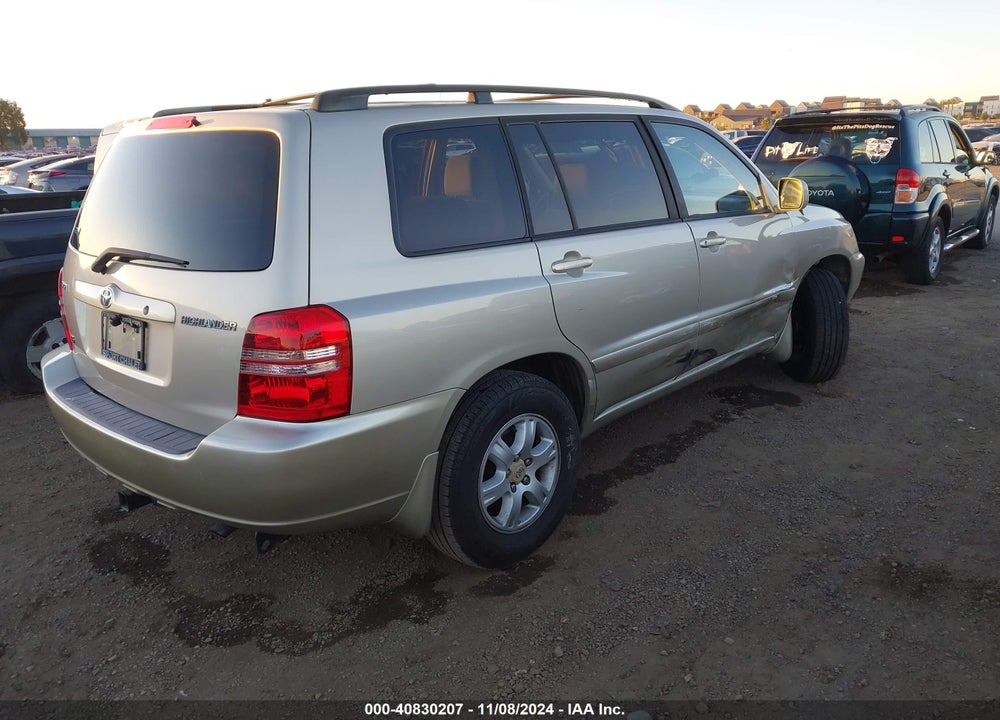 2002 TOYOTA HIGHLANDER V6 VIN: JTEGF21A820067301