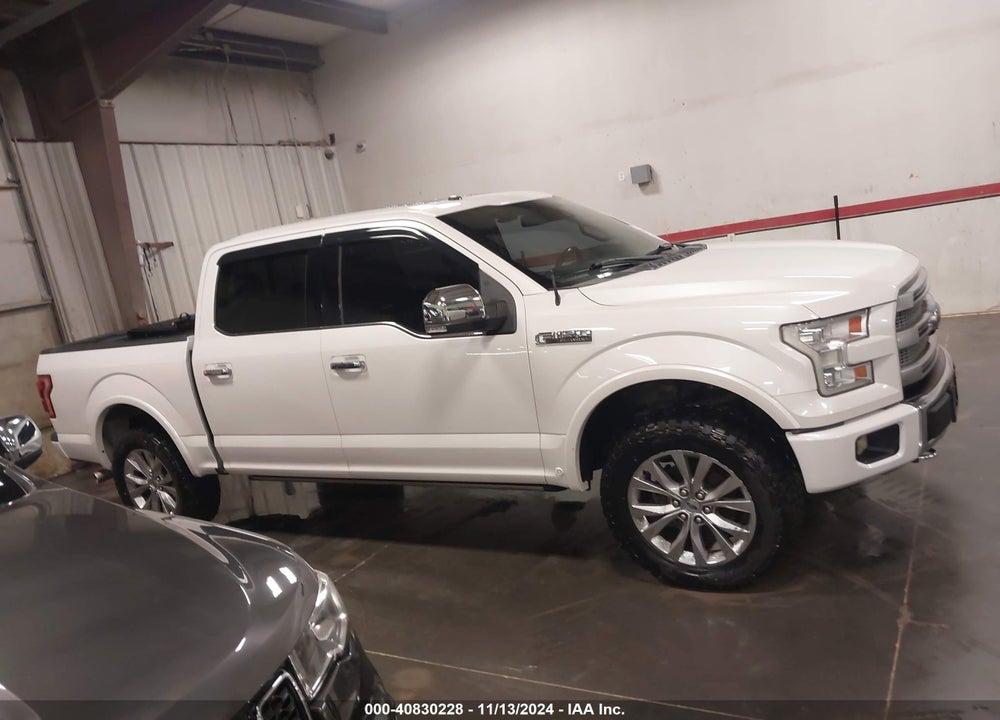 2017 FORD F-150 PLATINUM VIN: 1FTEW1EF0HFA93439