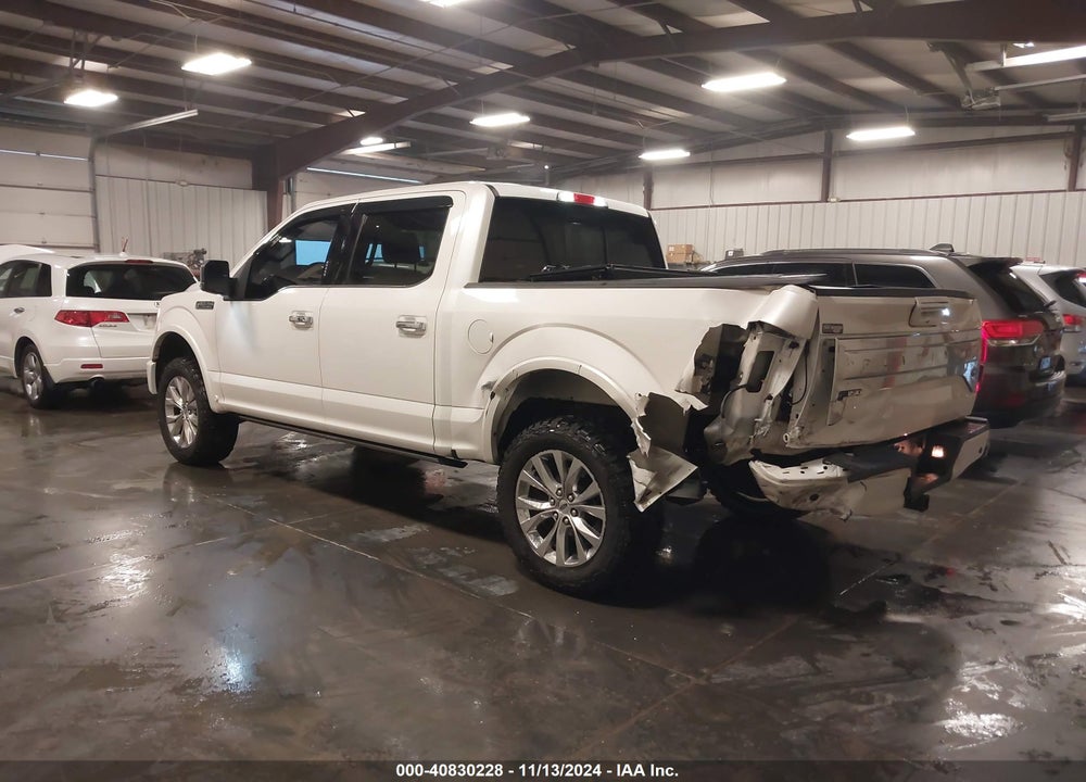 2017 FORD F-150 PLATINUM VIN: 1FTEW1EF0HFA93439