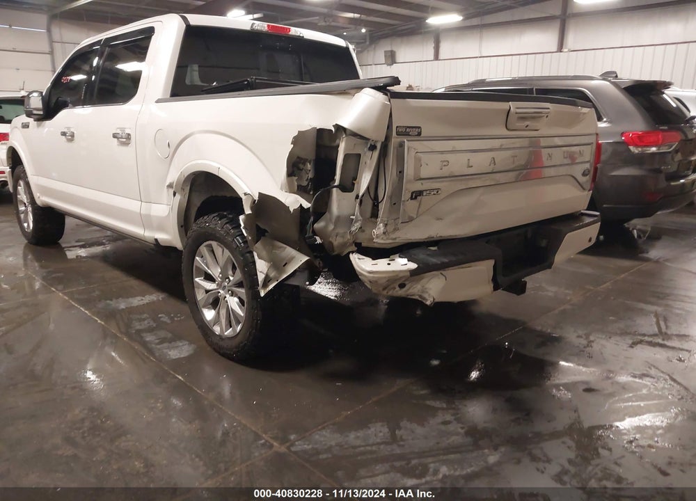 2017 FORD F-150 PLATINUM VIN: 1FTEW1EF0HFA93439