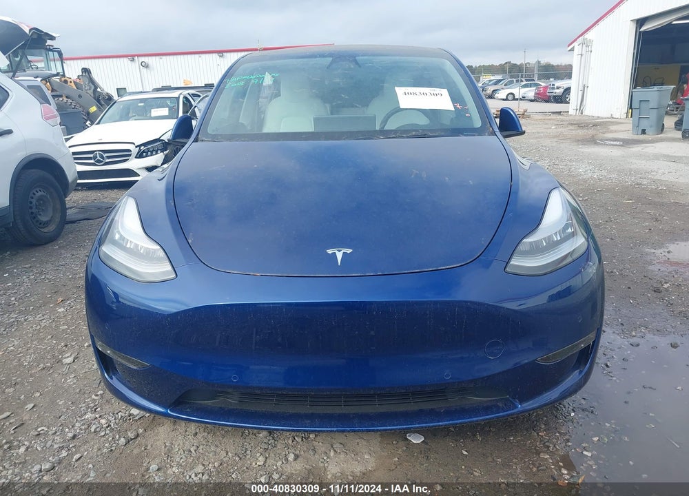 2021 TESLA MODEL Y LONG RANGE DUAL MOTOR ALL-WHEEL DRIVE VIN: 5YJYGDEEXMF080599