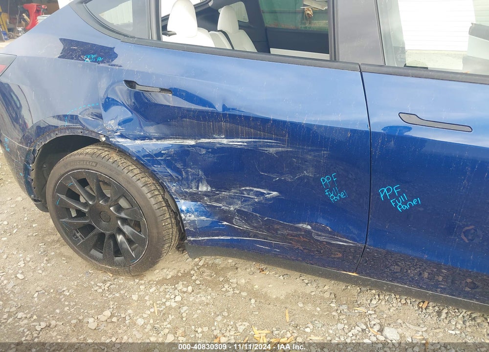 2021 TESLA MODEL Y LONG RANGE DUAL MOTOR ALL-WHEEL DRIVE VIN: 5YJYGDEEXMF080599