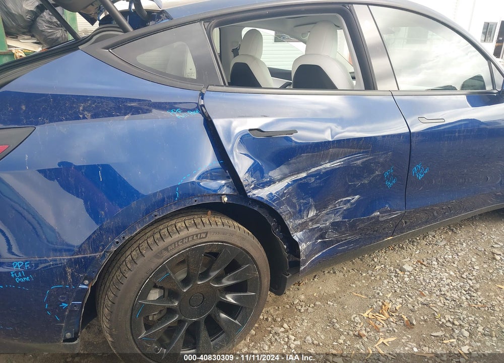 2021 TESLA MODEL Y LONG RANGE DUAL MOTOR ALL-WHEEL DRIVE VIN: 5YJYGDEEXMF080599