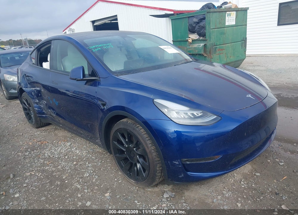 2021 TESLA MODEL Y LONG RANGE DUAL MOTOR ALL-WHEEL DRIVE VIN: 5YJYGDEEXMF080599