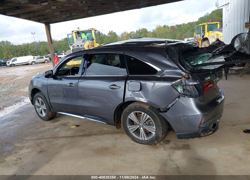 2019 ACURA MDX STANDARD VIN: 5J8YD3H34KL011710