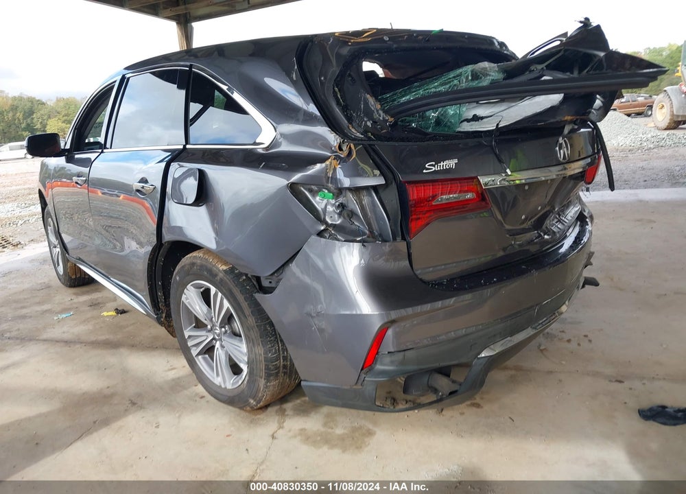2019 ACURA MDX STANDARD VIN: 5J8YD3H34KL011710