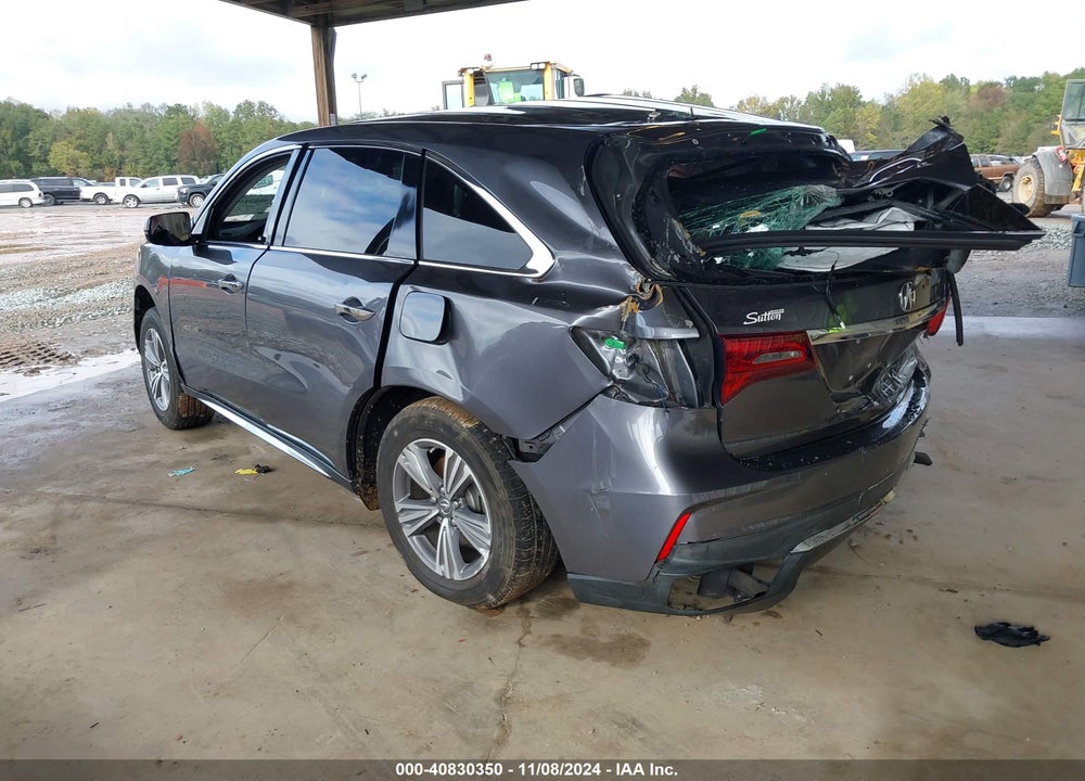 2019 ACURA MDX STANDARD VIN: 5J8YD3H34KL011710