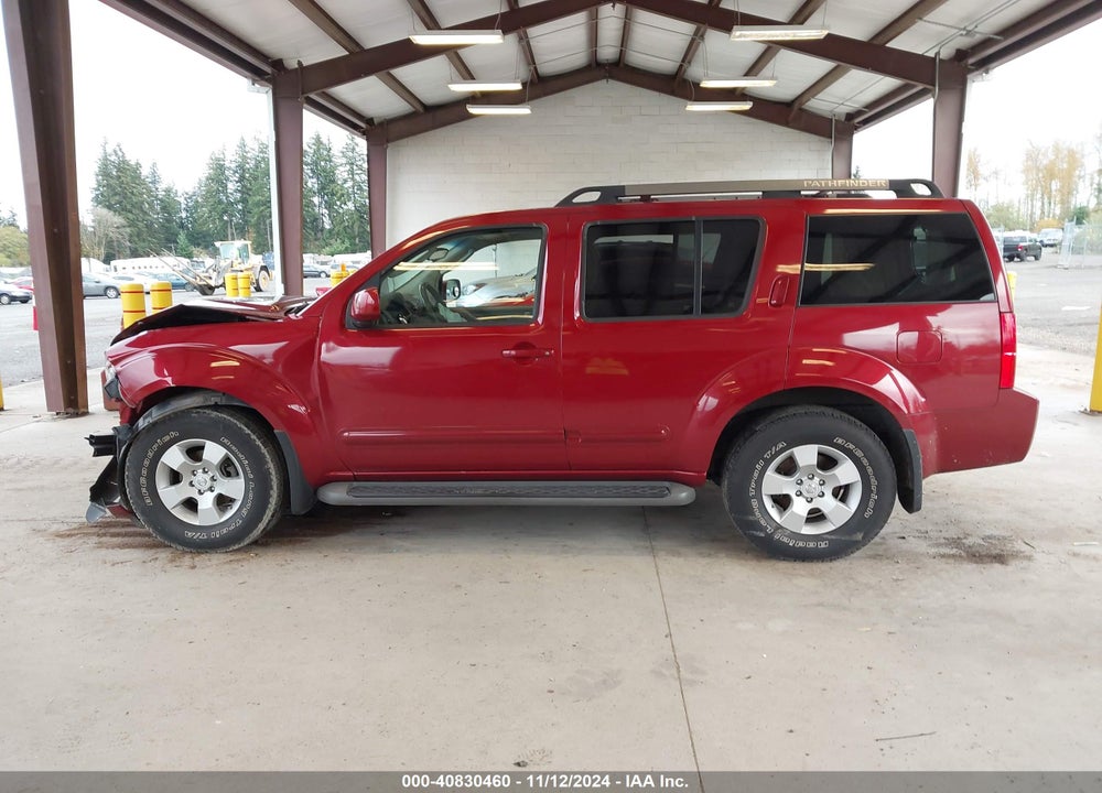 2005 NISSAN PATHFINDER SE VIN: 5N1AR18U05C701274