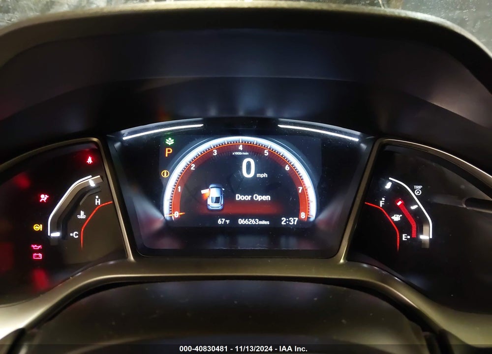 2019 HONDA CIVIC SPORT VIN: 2HGFC4B86KH309435