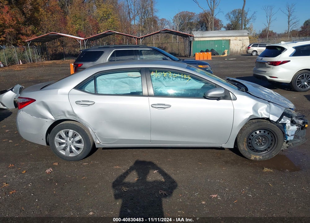 2016 TOYOTA COROLLA LE VIN: 2T1BURHE6GC489750