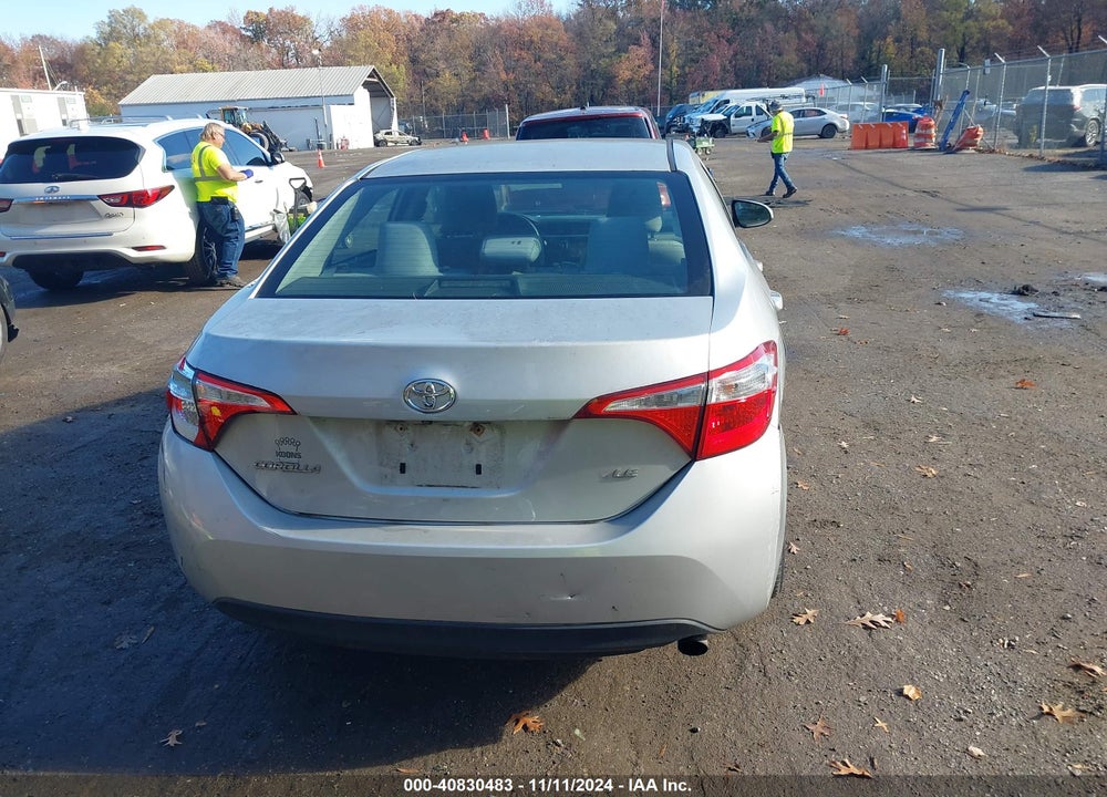 2016 TOYOTA COROLLA LE VIN: 2T1BURHE6GC489750