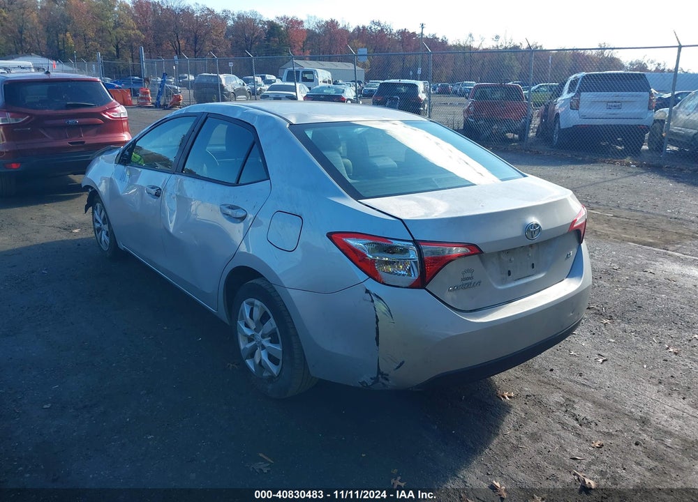 2016 TOYOTA COROLLA LE VIN: 2T1BURHE6GC489750