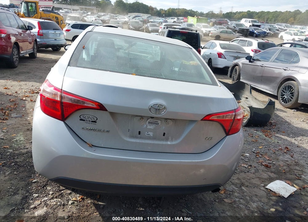 2019 TOYOTA COROLLA LE VIN: 2T1BURHE9KC165989