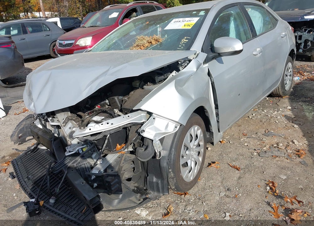 2019 TOYOTA COROLLA LE VIN: 2T1BURHE9KC165989