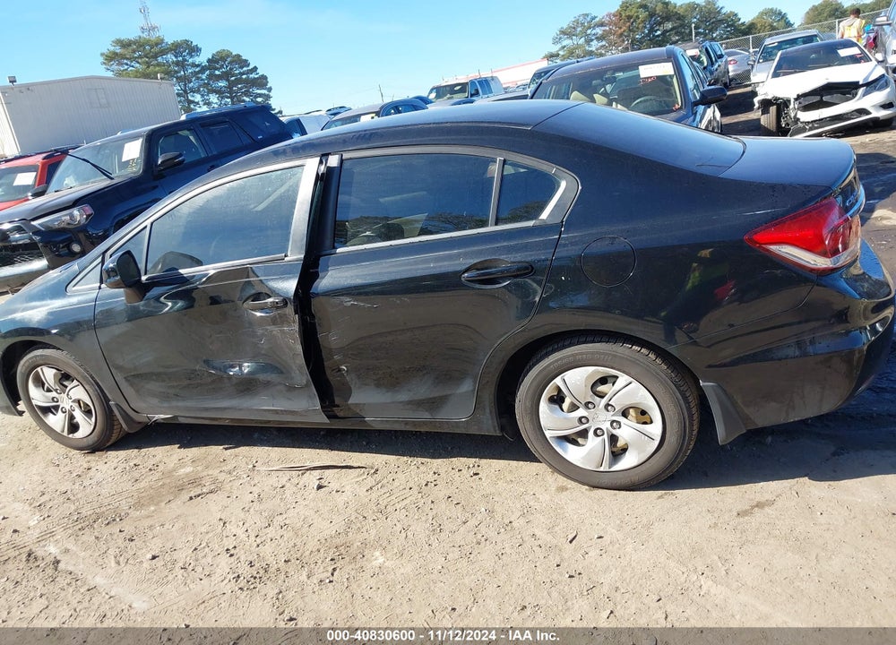2013 HONDA CIVIC LX VIN: 19XFB2F56DE081473