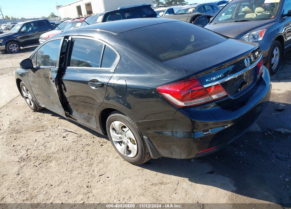 2013 HONDA CIVIC LX VIN: 19XFB2F56DE081473