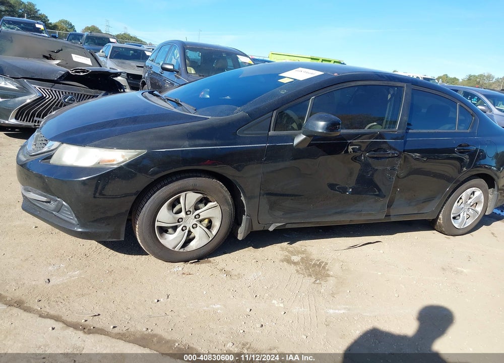 2013 HONDA CIVIC LX VIN: 19XFB2F56DE081473