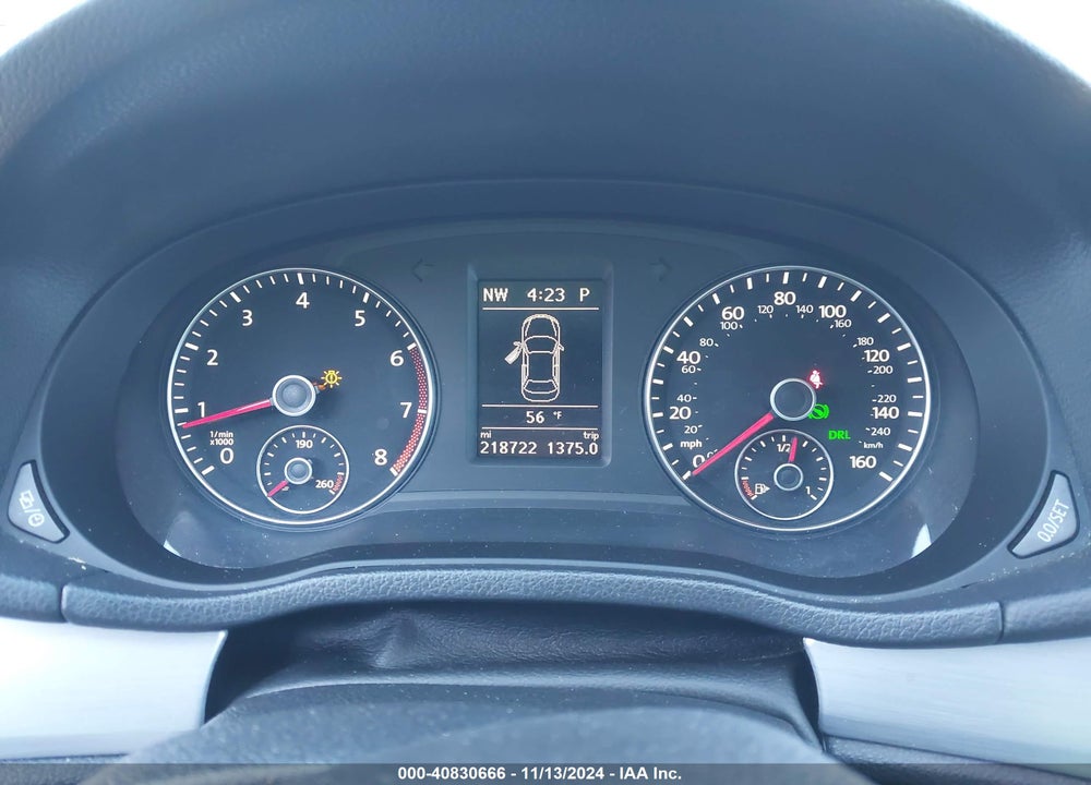 2013 VOLKSWAGEN PASSAT SE W/SUNROOF VIN: 1VWBP7A39DC120807