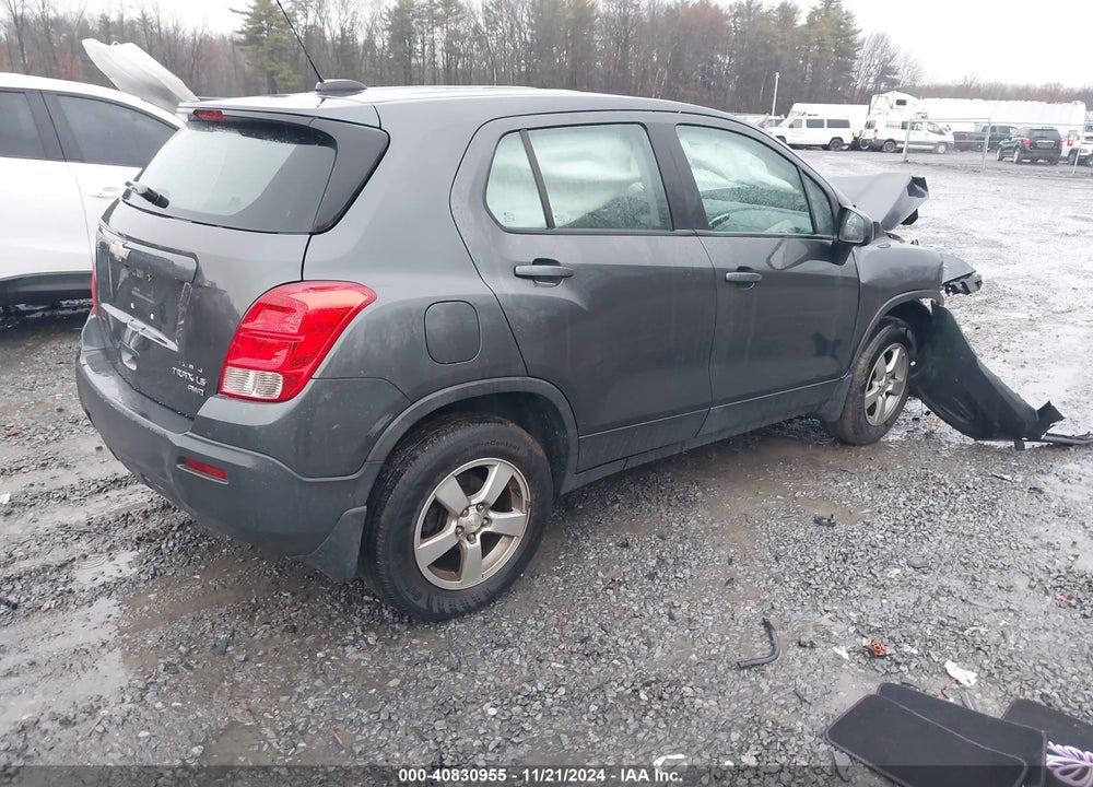 2016 CHEVROLET TRAX 1LS VIN: 3GNCJNSB4GL262419