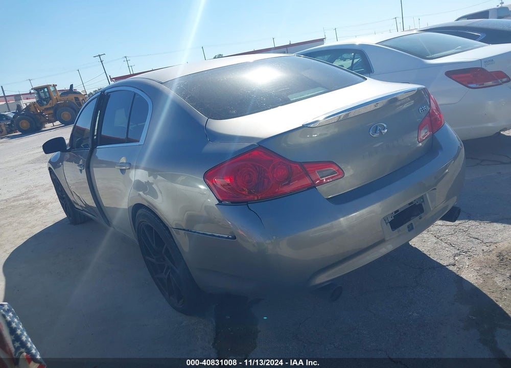 2007 INFINITI G35 JOURNEY VIN: JNKBV61E07M720536