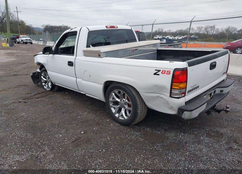 2007 GMC SIERRA 1500 CLASSIC WORK VIN: 1GTEC14V47Z129132