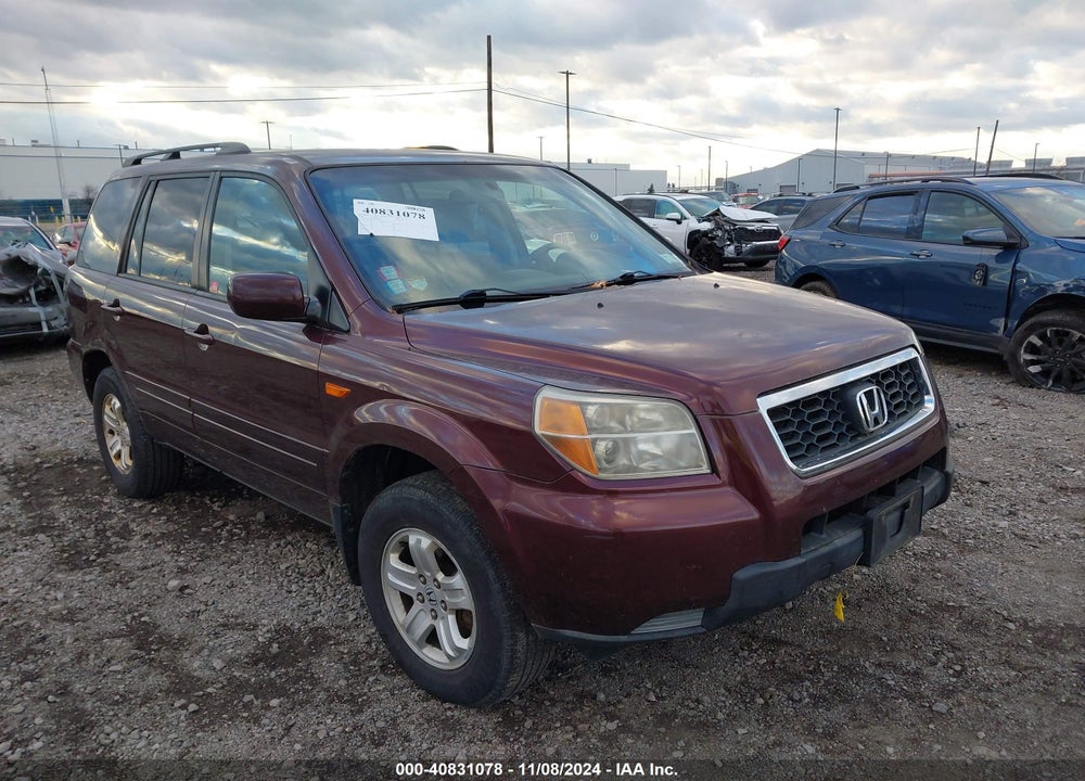 2008 HONDA PILOT VP VIN: 5FNYF18248B003879