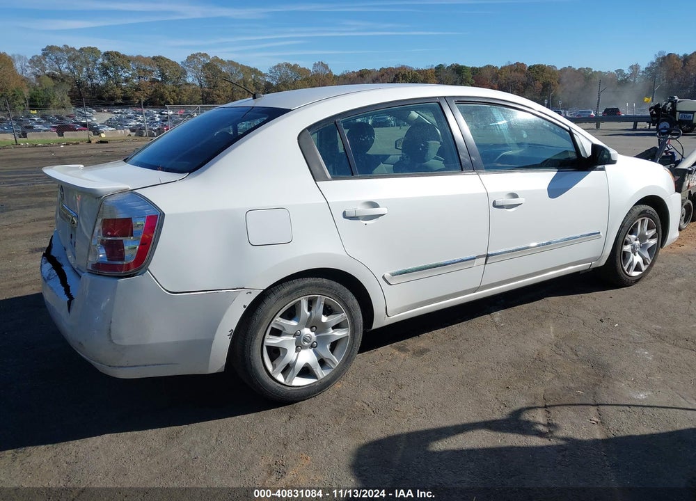 2012 NISSAN SENTRA 2.0 S VIN: 3N1AB6AP9CL726723