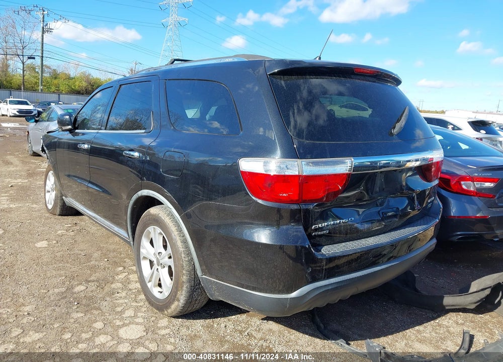 2012 DODGE DURANGO CREW VIN: 1C4RDJDG0CC104225