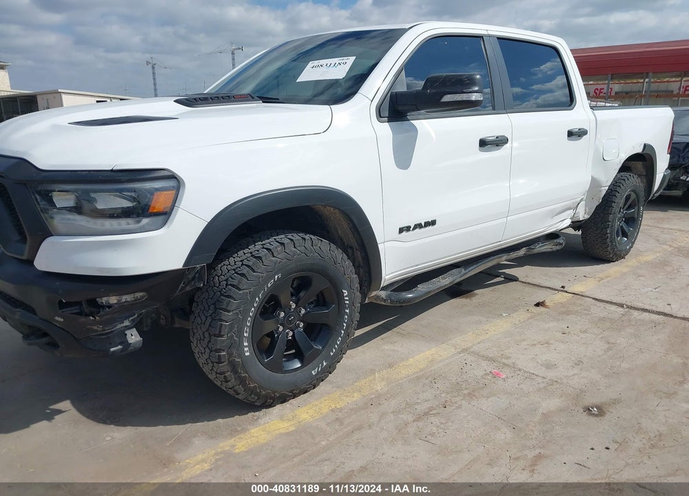 2022 RAM 1500 REBEL 4X4 5'7 BOX VIN: 1C6SRFLM1NN363182