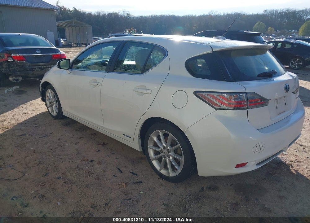 2013 LEXUS CT 200H VIN: JTHKD5BH1D2168512