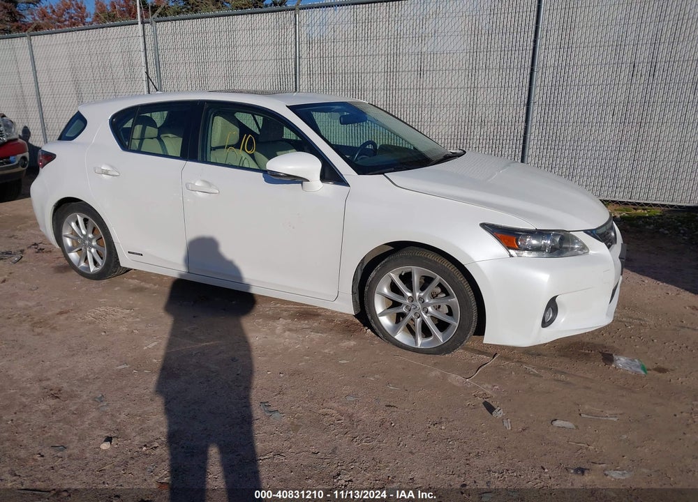 2013 LEXUS CT 200H VIN: JTHKD5BH1D2168512