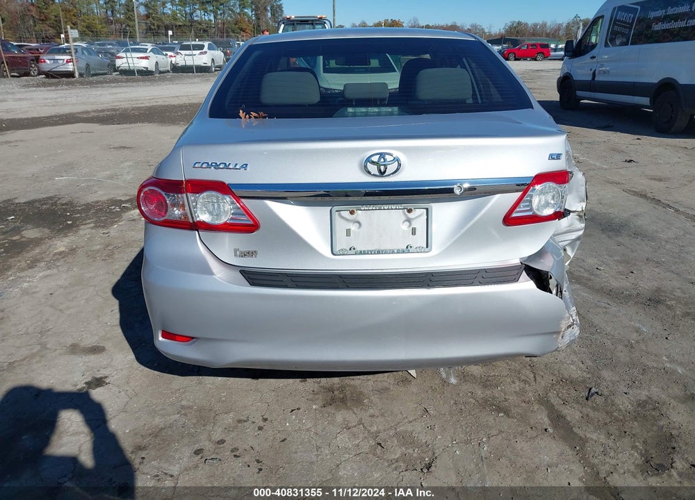 2011 TOYOTA COROLLA LE VIN: 2T1BU4EE0BC653400
