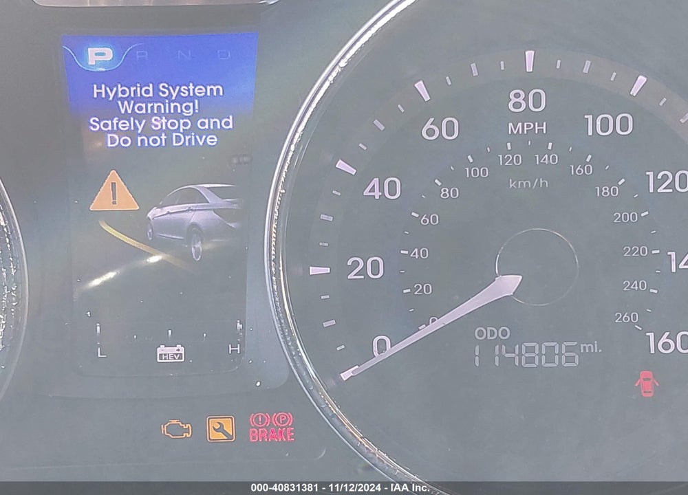 2012 HYUNDAI SONATA HYBRID VIN: KMHEC4A42CA040872