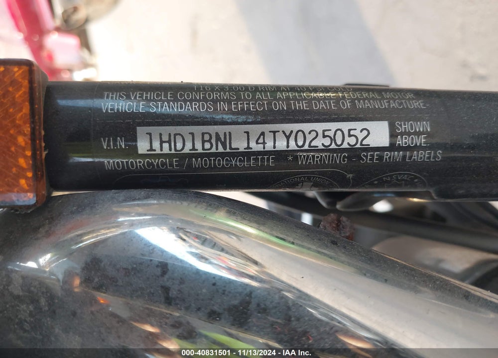 1996 HARLEY-DAVIDSON FLSTN VIN: 1HD1BNL14TY025052