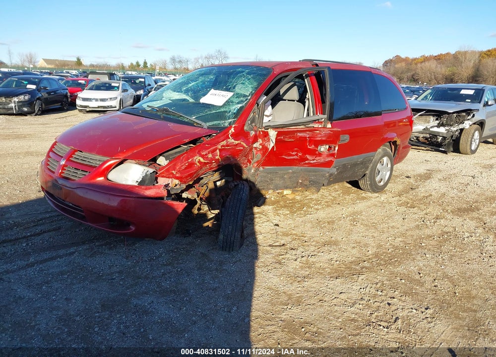 2006 DODGE GRAND CARAVAN SE VIN: 1D4GP24R16B623075