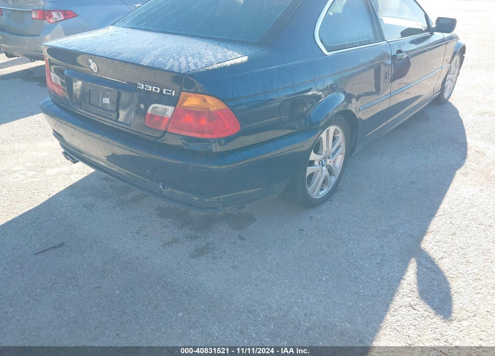 2002 BMW 330CI VIN: WBABN53462PH01920