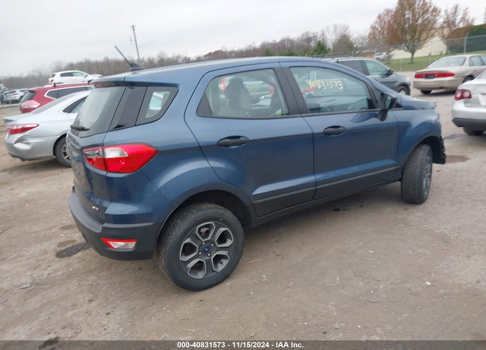 2021 FORD ECOSPORT S VIN: MAJ6S3FL0MC452032