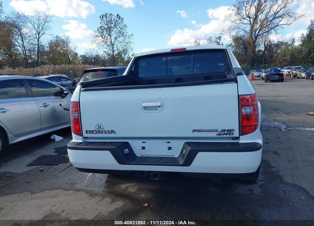 2009 HONDA RIDGELINE RTL VIN: 5FPYK165X9B100893